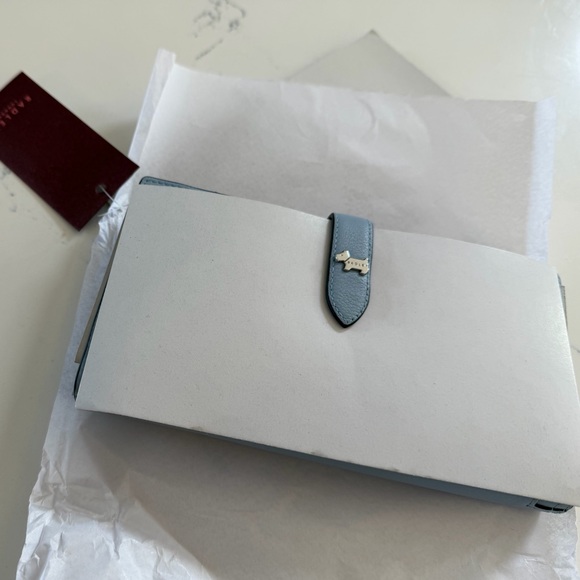 Radley London Willis Street Bifold Blue Leather Wallet, NWT - Picture 7 of 9